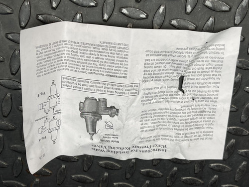 Watts Regulator Co. 3/4 inch U5B, 5M3 Water Reducing Valve and Strainer -Unused