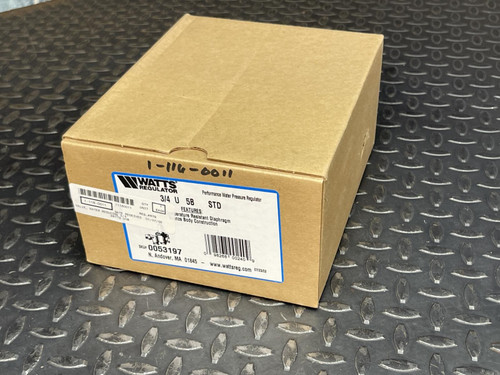 Watts Regulator Co. 3/4 inch U5B, 5M3 Water Reducing Valve and Strainer -Unused