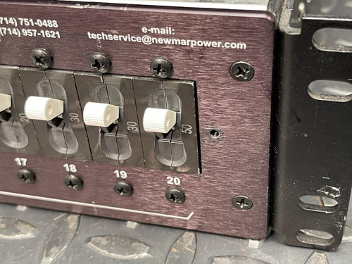 Newmar DST-20A Rackmount DC Distribution Panel 12-48V, 800A -Tested