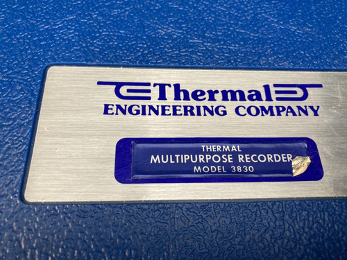 Thermal Engineering 3830 Multipurpose Recorder & 3810 Thermal Pressure Sender