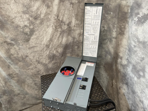 Square D SC1624M100S 100A 16 Space 24 Circuits w/ Main Breaker Meter Socket