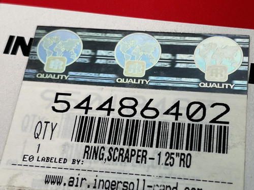 Lot of 2 Ingersoll-Rand 54486402 Rod Oil Ring Scraper 1.25"