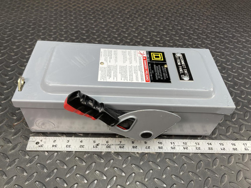 Square D HU361 Heavy Duty Safety Disconnect Switch 30A 600V