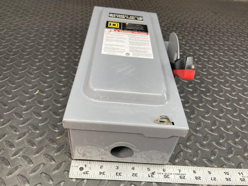 Square D HU361 Heavy Duty Safety Disconnect Switch 30A 600V