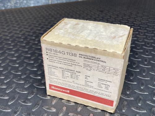 Honeywell Tradeline R8184G1138 Protectorelay Oil Burner Control - Unused
