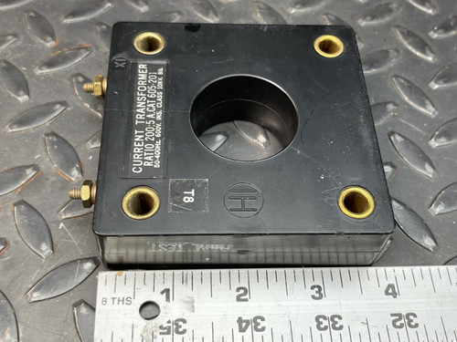 Lot of 3, EIL/E.I.L. 605-201 Ratio Current Transformer 200:5 600 VAC 10 KV BIL