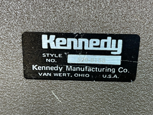 Very Nice Kennedy 7 Drawer Machinist Tool Box Series 520-8158