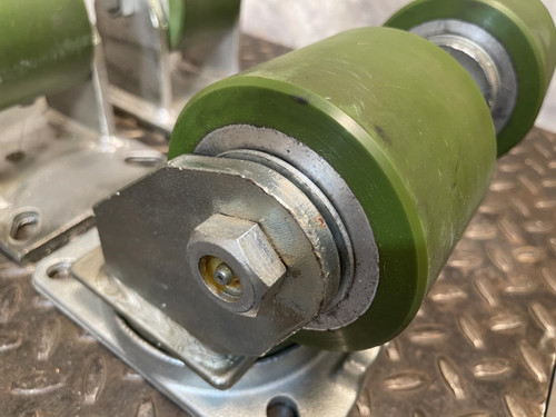 Set of 4 Albion Casters Heavy Duty 3" Wide 4" Wheels AT9000001 Mount Plate