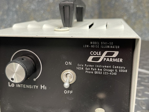Cole Parmer 9741-50 Illuminator Light Source for Fiber Optic - Tested