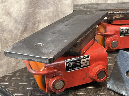 4 Hevi-Haul CS-3/P Compact Swivel Skates/Dollies w/ Custom Mounting Plate