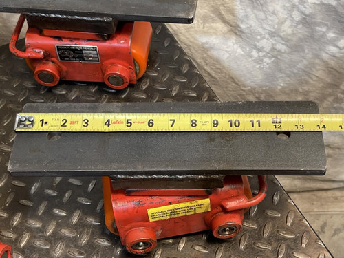 4 Hevi-Haul CS-3/P Compact Swivel Skates/Dollies w/ Custom Mounting Plate