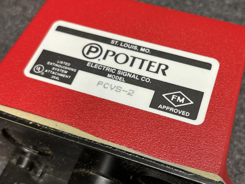 Potter Electrical Signal PCVS-2 Control Valve Supervisory Switch - Unused