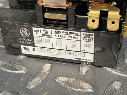 GE General Electric CR353CC3AH1AB Compact Contactor Definite Purpose - Unused