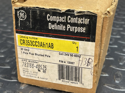 GE General Electric CR353CC3AH1AB Compact Contactor Definite Purpose - Unused