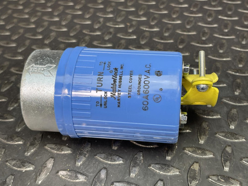 Hubbell HBL26519 60-Amp HUBBELLOCK Plug 60A 600V 4P 5W