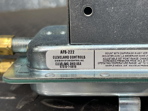 Cleveland Controls AFS-222-201 Air Pressure Sensing Switch
