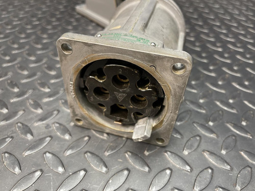 Russell & Stoll 7324 Receptacle w/ Angle Box 60A 600v 4W 3P Missing Cap