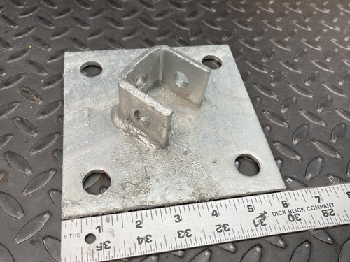 Lot of 10 Eaton B279HDG B-Line Post Base 6" Base, 1-5/8" Tall - Unused