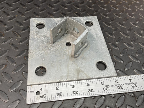 Lot of 10 Eaton B279HDG B-Line Post Base 6" Base, 1-5/8" Tall - Unused