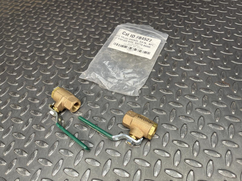 Lot of 2 Watts B6000 3/8" NPT Ball Valve 150 WSO, 600 WOG - Unused Watts B6000