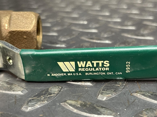 Lot of 2 Watts B6000 3/8" NPT Ball Valve 150 WSO, 600 WOG - Unused