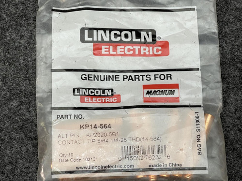 Lot of 23 Lincoln Electric KP14-564 Contact Tips 5/64, 1/4-28, - Unused