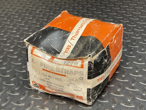 Box of 25 Thomas & Betts 1279 1-1/4" Pipe Straps for Rigid Conduit - Unused