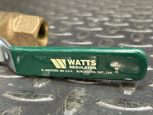 Lot of 2 Watts 3/8" NPT Ball Valve B6000, 150 WSO, 600 WOG - Unused