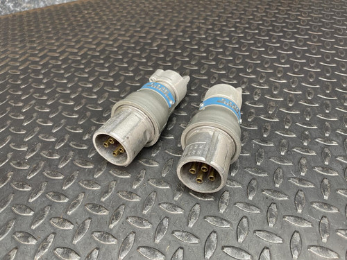 Lot of 2, Crouse Hinds APJ3453 Arktite 600V 30A 4W 4P Pin & Sleeve Plug Crouse-Hinds APJ3453