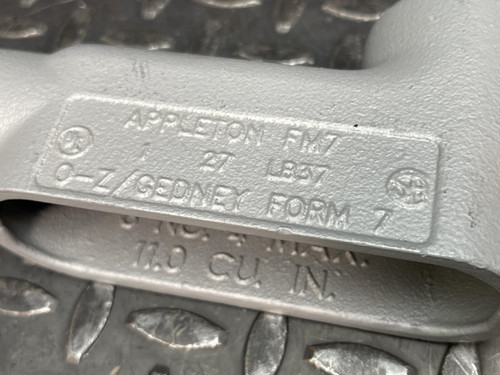 Lot of 2 Appleton 1" LB37 Conduit Body O-Z/Gedney Form 7 - Unused