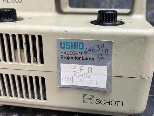 Schott KL1500 Fiber Optic Light Source Illuminator