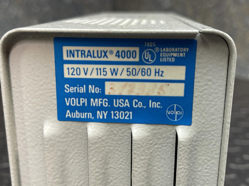 Volpi Intralux 4000 Microscope Fiber Optic Light Source