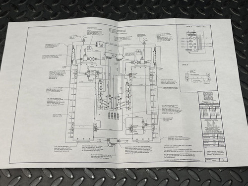 Detailed schematic diagram from the instruction manual for the TX RX Systems UHF radio frequency booster from Obtainium Science and Surplus.