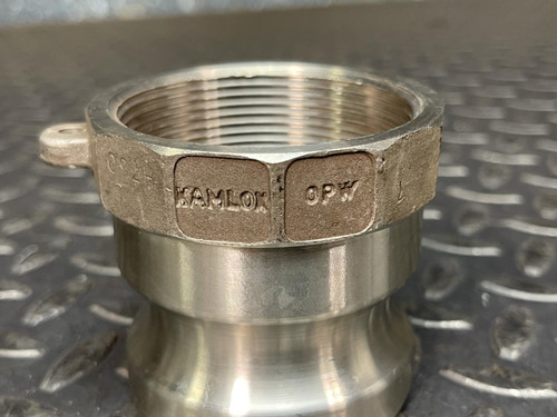 Lot of 2 Kamlok OPW-633-A-2-SST Male Adaptors, 2" - Unused