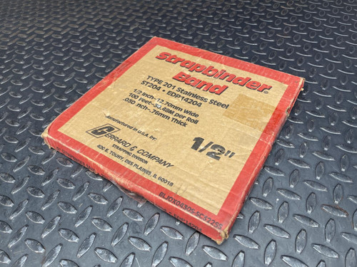 Strapbinder Band ST204, Type 201 Stainless, 1/2"x.030" Unknown Length Strapbinder ST204