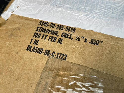 Brand Unknown, Strapping Band, Stainless Steel 1/2"x.030"x100' - Unused