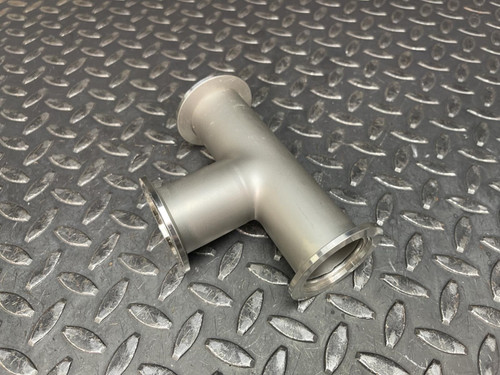 KF-40 Tee Vacuum Fitting, ISO-KF Flange, SS, Stainless Steel Unknown KF-40
