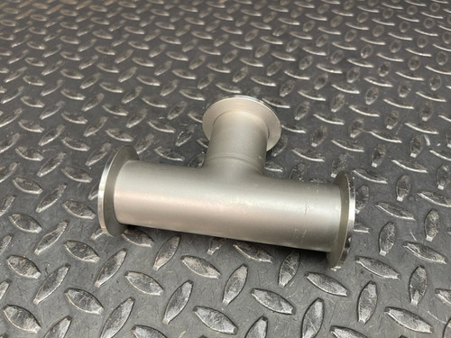 KF-40 Tee Vacuum Fitting, ISO-KF Flange, SS, Stainless Steel