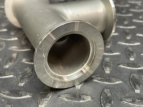 KF-40 Tee Vacuum Fitting, ISO-KF Flange, SS, Stainless Steel