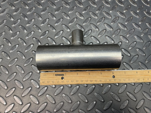 Lot of 2, 3-Way Reducing Tee, Vacuum, Weld On 2" To 1" OD, 316 Stainless Steel