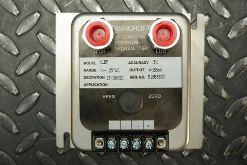Ashcroft Model XLDP Differential Pressure Transmitter Range +/- 0.25"WC