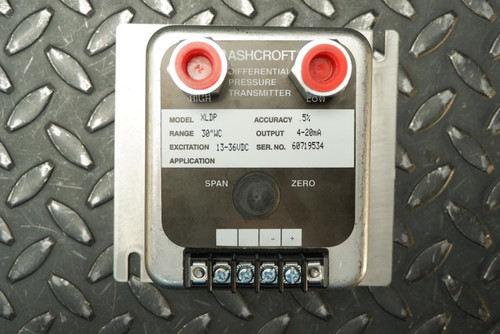 Ashcroft Model XLDP Range 30"WC Differential Pressure Transmitter