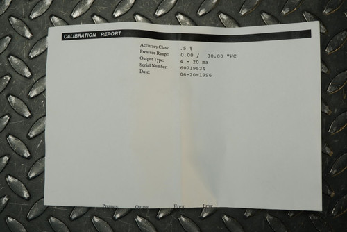 Ashcroft Model XLDP Range 30"WC Differential Pressure Transmitter