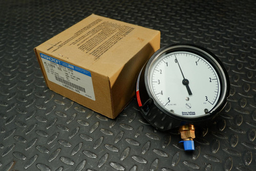 Ashcroft 45-1188A-02L, 5 inHG. to 3 PSI, General Service Gauge 4.5" 5IMV / 3 Lbs Ashcroft 45-1188A-02L