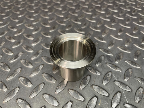 Lot of 2, Adapter KF-40 to 1.5" Hose SS Metal KF40, w/ Center Ring, Hinge Clamp