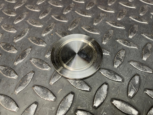 Lot of 2, Adapter KF-40 to 1.5" Hose SS Metal KF40, w/ Center Ring, Hinge Clamp