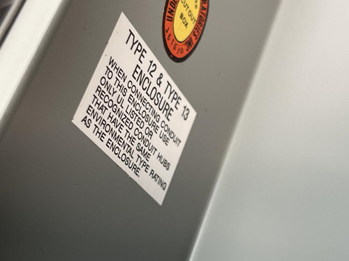 Underwiters Laboratories Cut Out Box Type 12 &13 Windowed Enclosure 8x6x4 Unused