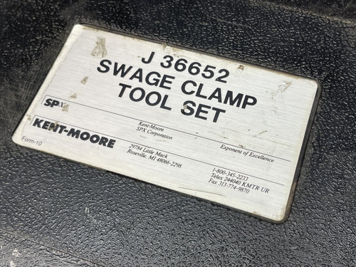 Kent-Moore J-36652 Swage Clamp Tool Set w/ Case