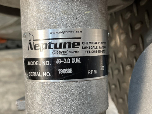 Neptune JG-3.0 Dual Gear Drive Industrial Mixer w/ 10" Dual Impeller