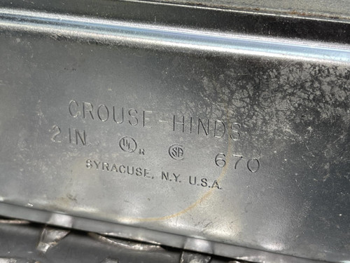 Crouse-Hinds Conduit Body LB67 2" w/ Cover - Unused